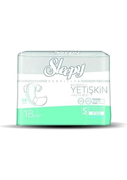 Sleepy S Küçük Bel Bantlı Yetişkin Bezi (1 x 18 Adet)