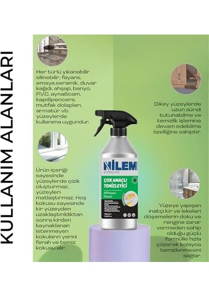 Nilem Profesyonel Çok Amaçlı Temizleyici 750 ml fiyatları