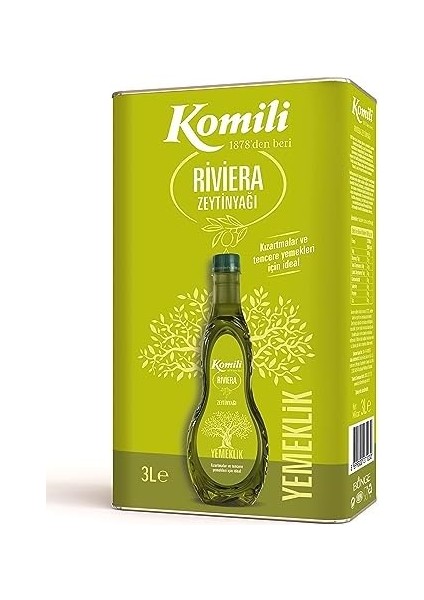 Komili Riviera Zeytinyağı 3 Lt
