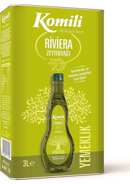 Komili Riviera Zeytinyağı 3 Lt fiyatları