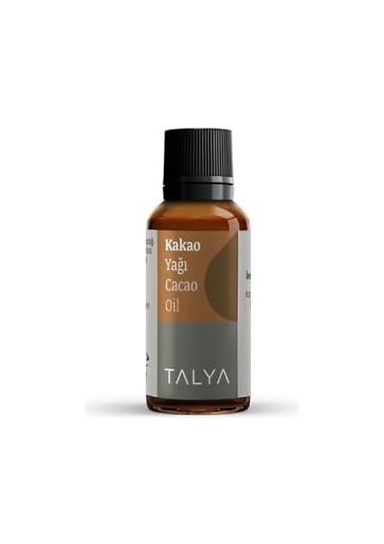 Talya Kakao Yağı, Soğuk SIKIM,%100 Saf ve Doğal, Doğal Bronzluk, 20 ml fiyatları
