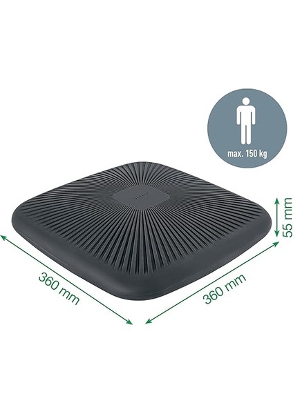 Ergo Active Wobble Denge Oturma Yastığı, Gri, 65390089, Ergonomik Sandalye Minderi modelleri