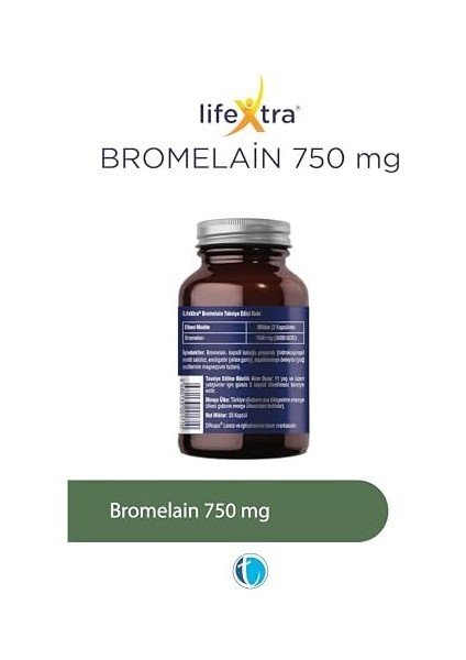 Lifextra Bromelain 30 Kapsül fiyatları
