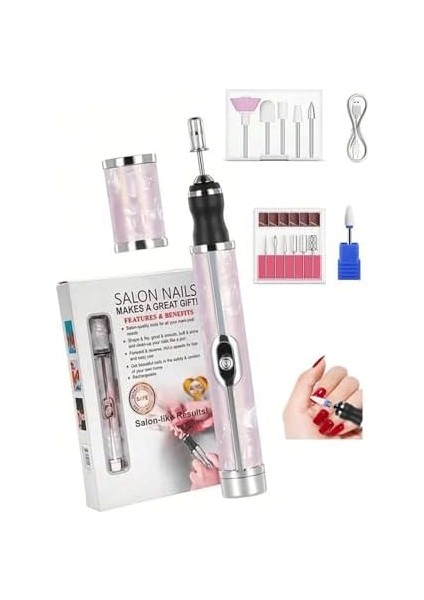 Yeni Nesil 13 In 1 Şarjlı Tırnak Törpüsü Tırnak Frezesi Seti Manikür ve Pedikür Cihazı