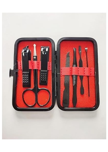 Profesyonel 7 Parça Çok Fonksiyonlu Manikür ve Pedikür Tırnak Seti - Burun Kıl Alma Gmn-11