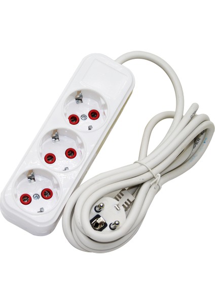 3lü 5mt Uzatma Kablo Grup Priz (4940)