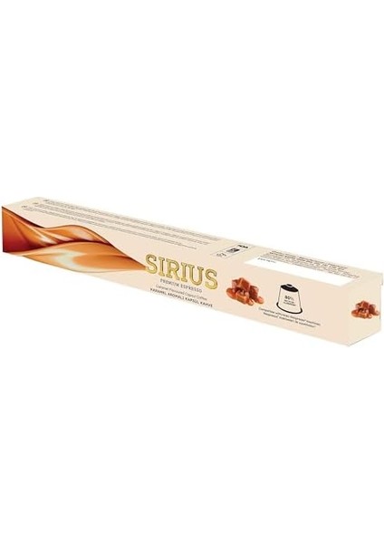 Sirius Premium Karamel Aromalı Kapsül Kahve (Nespresso Uyumlu) - 10 Adet fiyatları