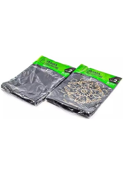 Arma Baskılı Mini Blok Poşet Torba - No : 2-25X37 Cm. - Siyah - 100 Adetlik 1 Paket fiyatları