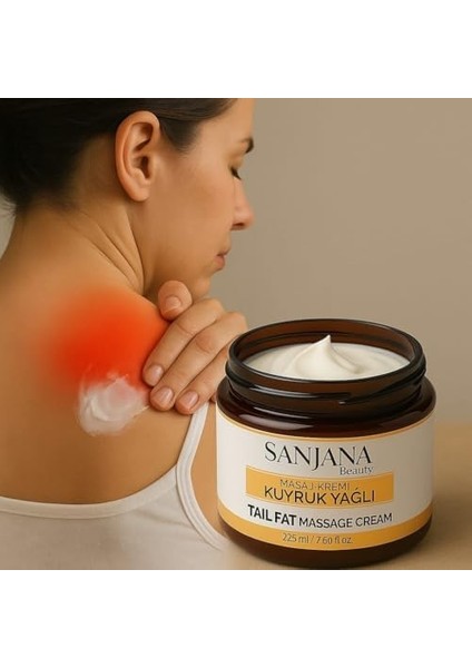 Sanjana Kuyruk Yağlı Rahatlatan Masaj Kremi – Doğal Içerikli, Kas ve Eklemi Rahatlatan, 100 ml