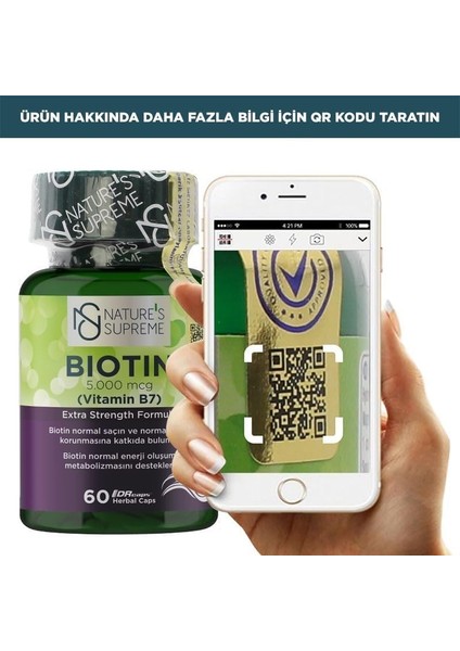 Nature's Supreme Biotin 5000 Mcg 60 Kapsül fiyatları