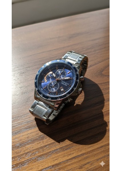 Erkek Kol Saati Mavi Renk, Mavi Kadran - Şık Metal Kordon, 2 Yıl Garantili fiyatları