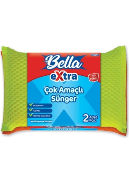 Banat Bella Extra 2'li Çok Amaçlı Sünger