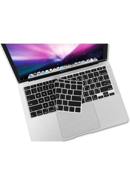 MacBook Klavye Koruyucu Kılıf Arapça Stiker Baskılı Us Ingilizce Amerikan-Return-Enter-Için Air M1 13INÇ A2337,A2179 Id Uyumlu, Kaymaz Ince Yıkanabilir Siyah fiyatları