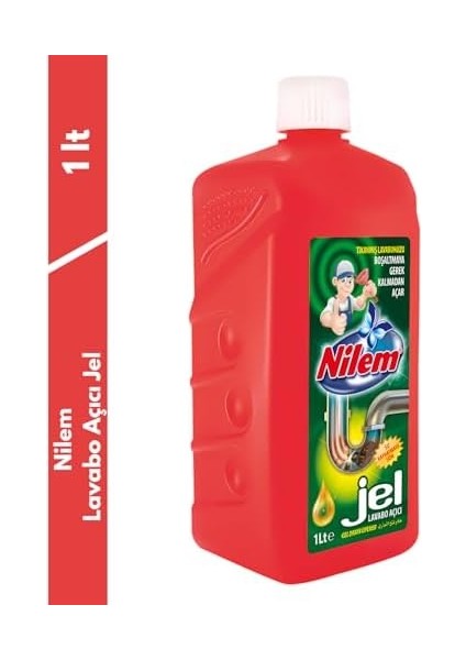 Nilem Lavabo Açıcı Jel 1 L