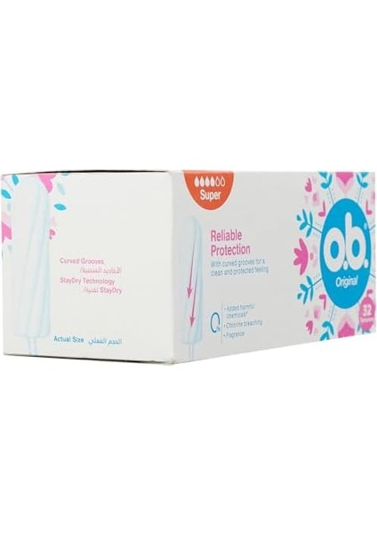 O.b. Original Super Tampon 32'li Paket fiyatları
