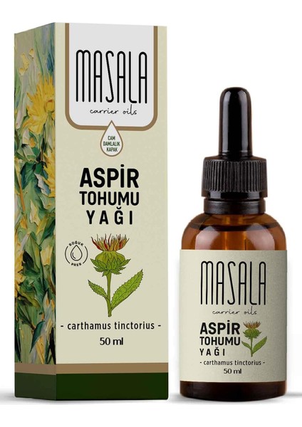 Masala Aspir Tohumu Yağı 50 Ml. (Safflower Oil) fiyatları