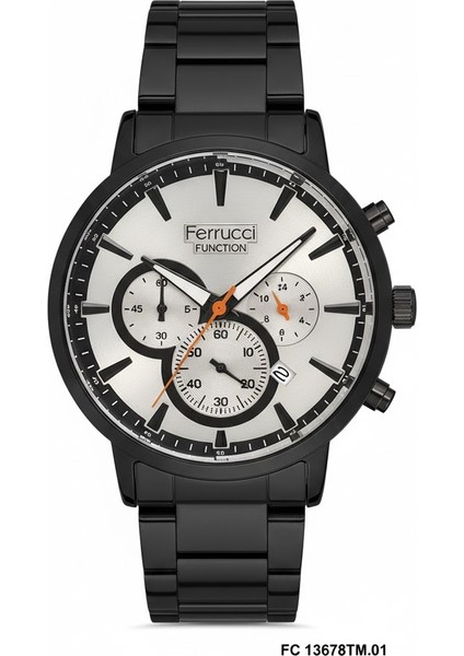 Erkek Kol Saati Siyah Renk, Gümüş Kadran - Şık Metal Kordon, 2 Yıl Garantili