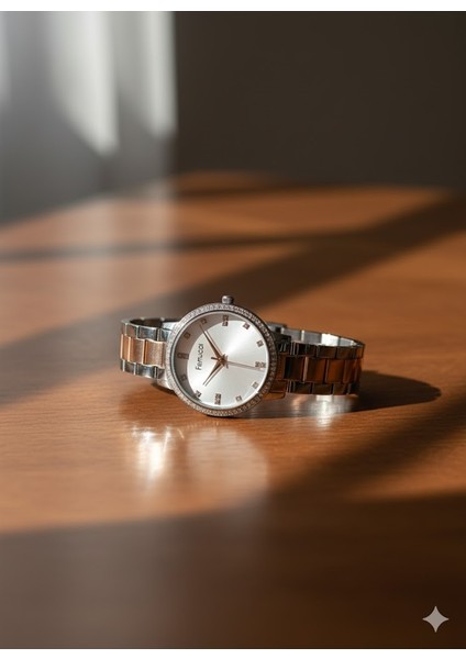 Kadın Kol Saati Gümüş Renk, Gümüş Kadran - Şık Metal Kordon, 2 Yıl Garantili fiyatları