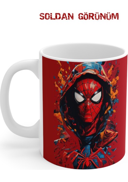 'spiderman' Isim ve Görsel Baskılı Canlı Renkli Porselen Kupa Bardak fiyatları