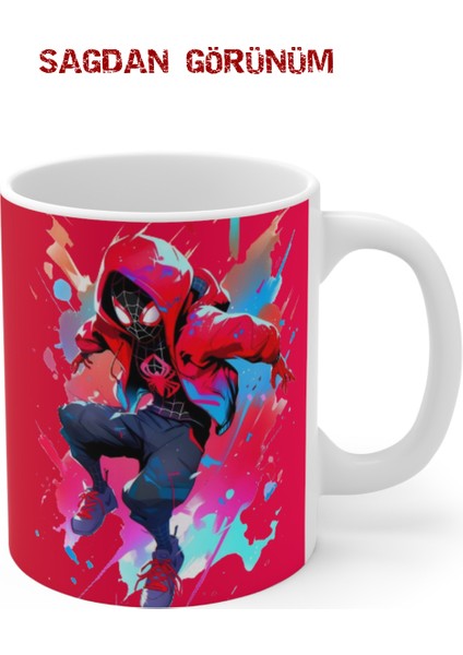 'spiderman' Isim ve Görsel Baskılı Canlı Renkli Porselen Kupa Bardak modelleri