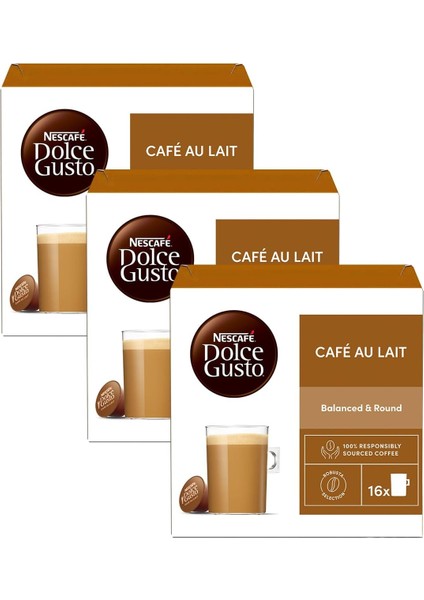 Nescafe Dolce Gusto Cafe Au Lait 48 Kapsül 160 gr x 3