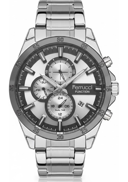 Erkek Kol Saati Gümüş Renk, Metalik Kadran - Şık Metal Kordon, 2 Yıl Garantili