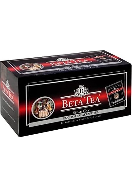 Beta English Breakfast Poşet Çay 25X2 gr