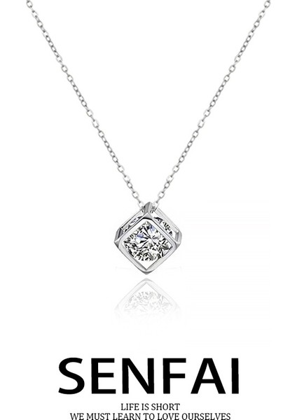 Yeni Basit Titanyum Çelik Kolye Kadın 18K Gül Altın Dört Yapraklı Yonca Kolye Ins Gelgit Net Kırmızı Patlama Modelleri Köprücük Kemiği Zinciri (Yurt Dışından)