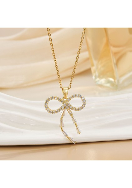 Yeni Kolye Kadın Dönebilen Çiçek Titanyum Çelik Niş Tasarım Duygusu Basit Moda Trendi Yüz Mizaç Köprücük Kemiği Zincir Takı (Yurt Dışından)