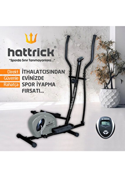 Hyper Eclips Eliptik Kondisyon Bisikleti Manyetik Direnç 120 kg Taşıma Kapasitesi fırsatları