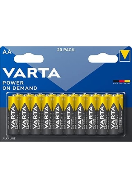 Varta Power On Demand Aa Blı 20 Adet fiyatları