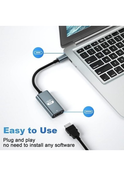 HDMI Type C - Lightning - iphone ve Tüm Type C Cihazlarla Uyumlu Hd Hdmi Kablo 4K Ultra Hd HDMI Kablo Tak Çalıştır 2 Metre (Type C To Hdmi Hb-06) fiyatları