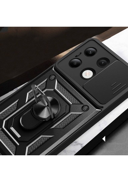 Xiaomi Redmi Note 13 4g Kılıf Magnetik Standlı Kamera Korumalı Sürgülü Kapak indirimleri