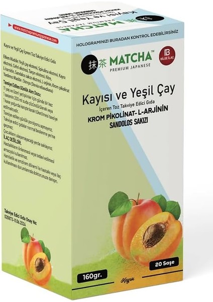 Matcha Premium Japanese Kayısı 20 Adet fiyatları