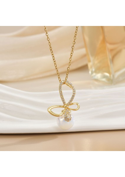 Yeni Kıdemli Işık Duygusu Lüks Mikro Set Zirkonya Bakır 18 Ayar Altın Kaplama Kolye Kolye Köprücük Kemiği Zinciri Takı ile Kadın Moda (Yurt Dışından)