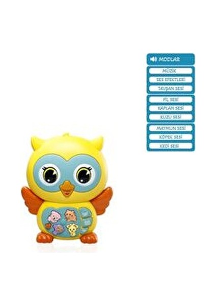 Işıklı ve Müzikli Baykuş Bebek Piyanosu Eğitici Oyun 0-2 Yaş Arası Çocuklar İçin fırsatları