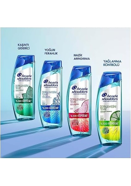 Head & Shoulders Derinlemesine Temizlik Şampuan Yağlanma Kontrolü Limon 300 ml