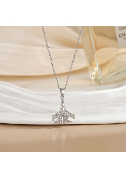 Yeni Kolye Kadın Moda Yüz Köprücük Kemiği Zinciri ile Kore Mizaç Kolye Kadın Diy Aksesuarları (Yurt Dışından)