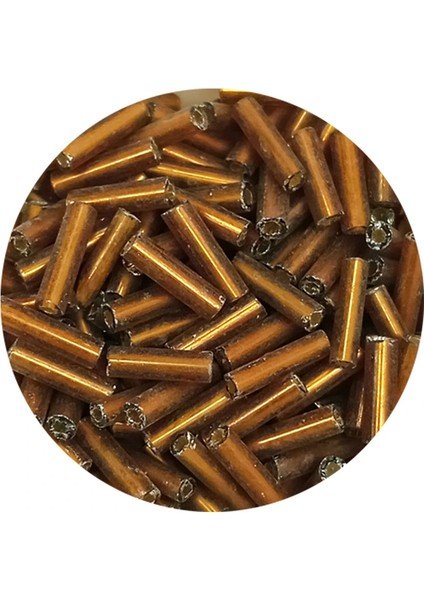Uzun Boru Kesme Boncuk Çap 2mm Uzunluk 10 mm - 60 Gram - Gold - BNC287 fiyatları