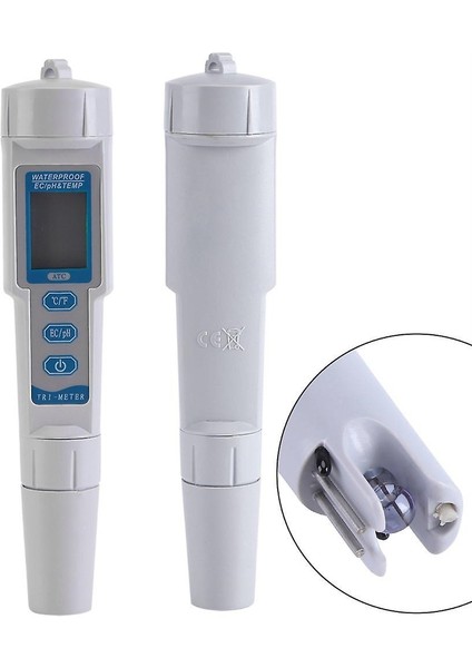 983 PH/EC/TEMP Metre Profesyonel 3'ü 1 Arada Taşınabilir Yüksek Hassasiyetli Elde Tutulan pH Metre Kalem Test Su Kalitesi Test Cihazı Ölçer