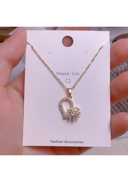 Yeni Titanyum Çelik Köprücük Kemiği Zinciri Dönen Kolye Kolye Kadın Yüz Aksesuarlı (Yurt Dışından)