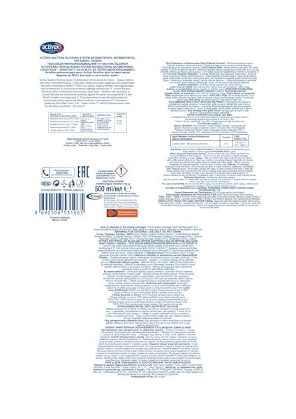 Actıvex Sıvı SABUN,500 ml fiyatları