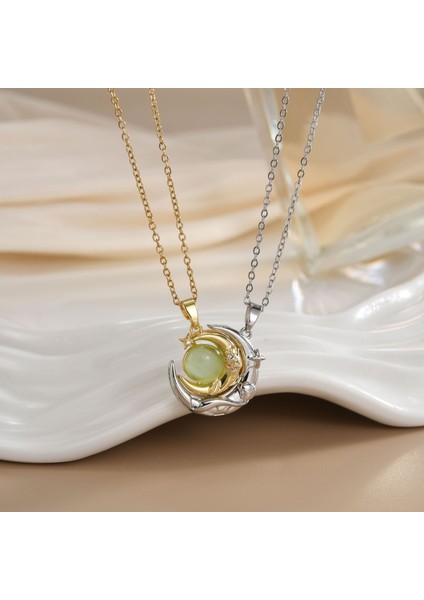 Yeni Titanyum Çelik Renk Kaybetmez Ruh Kolye Kadın Mizaç Basit Şanslı Çim Köprücük Kemiği Zinciri Niş Tasarım Kolye Takı (Yurt Dışından)