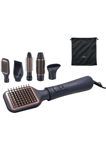 Philips 5’i 1 Arada Saç Şekillendirme ve Kurutma Seti, Argan Yağı Seramik Kaplama, Iyonik Bakım, 5 Aparatlı Air Styler, Eşit Isı Dağıtımı, 3 Isı ve Hız Ayarı, Soğuk Hava Fonksiyonu, BHA530/00 fiyatları