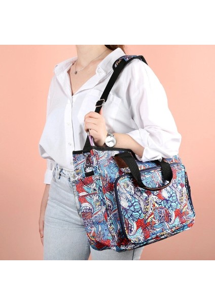 Loren Desenli Örgü Çantası