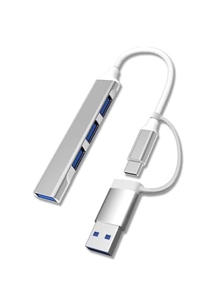 4 Port'lu Bağlantı Istasyonu 2 In 1 Adaptör Multi USB Çoklayıcı Type C USB 3.0 Hub For Mac Book Pro Air Otg USB 3.0 Adapter Type-C Çevirici USB Hub modelleri