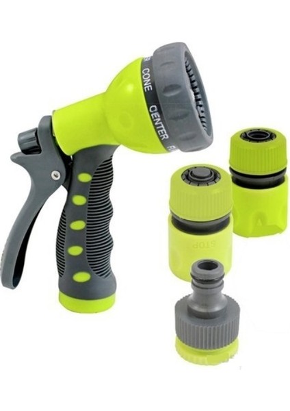 Sulama Tabancası - 4lü Sulama Sistemi 7 Fonkiyonlu (4940)