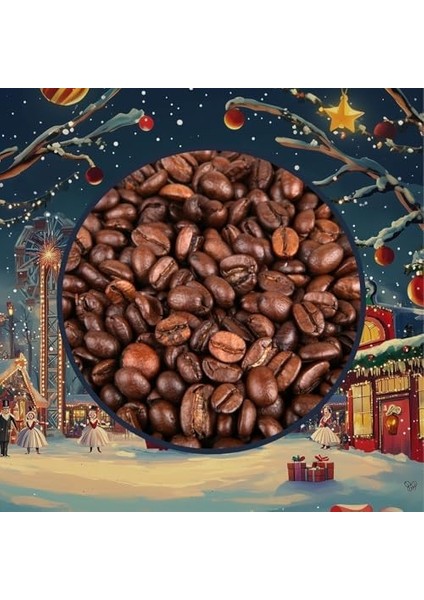 Mim And More Christmas Kiss Coffee 2024 - Çikolatalı Marshmallow Aromalı Special Coffee Blend - Çekirdek Kahve, 200 gr