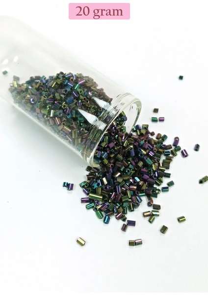 Kesme Cam Boncuk 2mm - 4 Renk - Toplam 80 Gram - BNC435 indirimleri