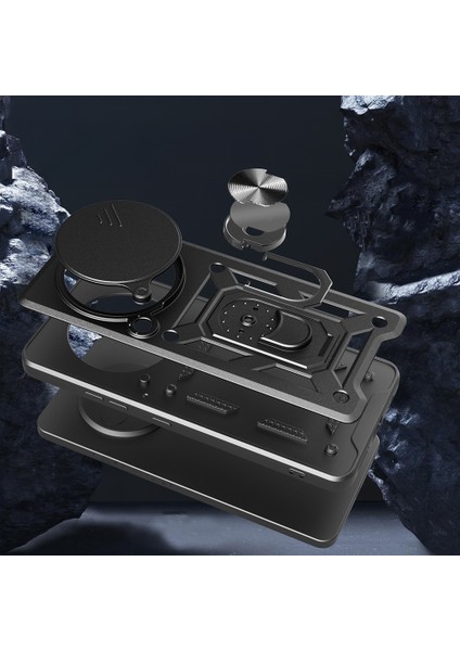 Xiaomi Redmi Note 14 Pro 4g Kılıf Magnetik Standlı Kamera Korumalı Sürgülü Kapak modelleri